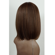 Boss Wig - Glattes Bob-Perücke mit Pony, Farbe: Braun/Schwarz