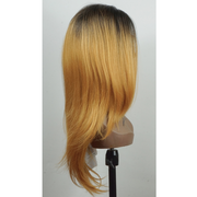 Lange Ombre Lace Front Perücke - Naturgetreues Haar für trendige Styles