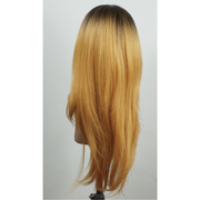 Lange Ombre Lace Front Perücke - Naturgetreues Haar für trendige Styles