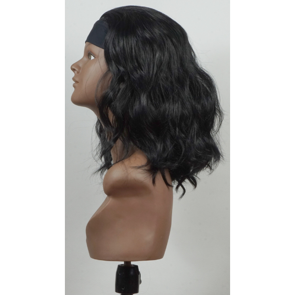 Boss Wig Active – Wellenförmige Kunsthaarperücke mit Stirnband