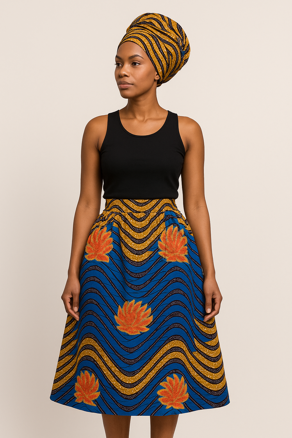 Afrikanischer Waxprint Stoff