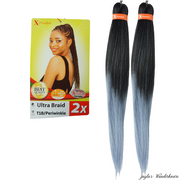 Pre-Stretched Braiding Hair T1B/Periwinkle