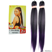 Pre-Stretched Braiding Hair T1B/Violet